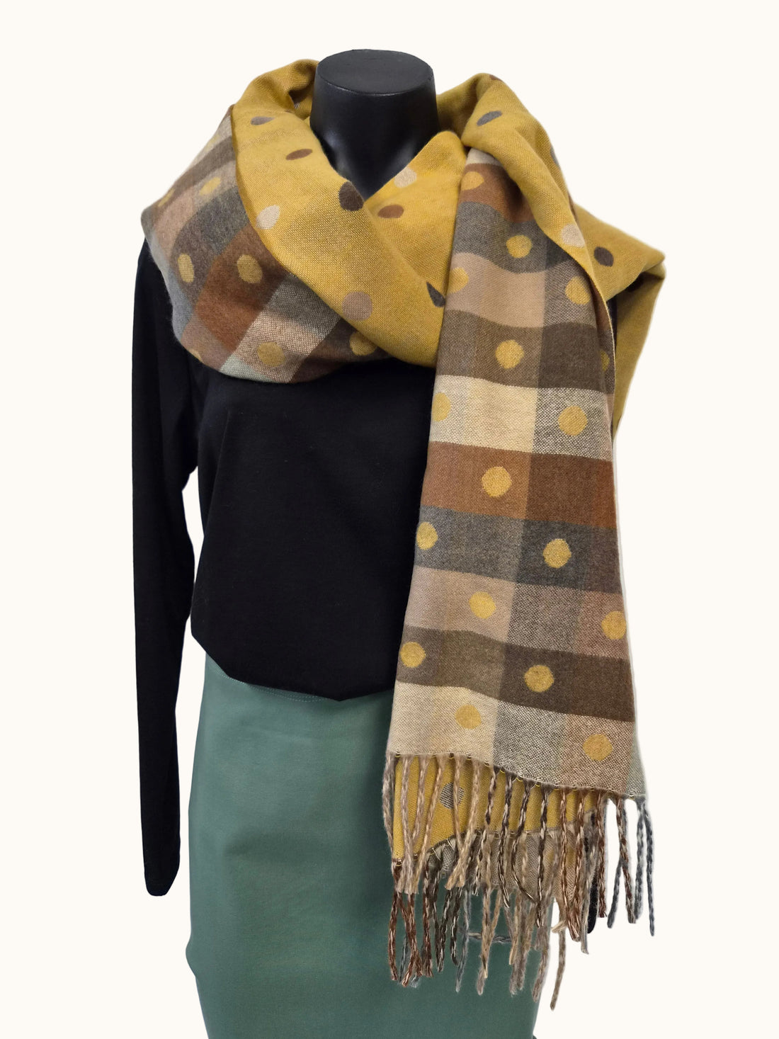 2 Sided Printed Winter Scarf - Cinnamon Creations