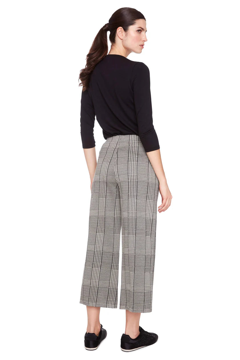 Cropped Wide Leg Knit Pant Up!