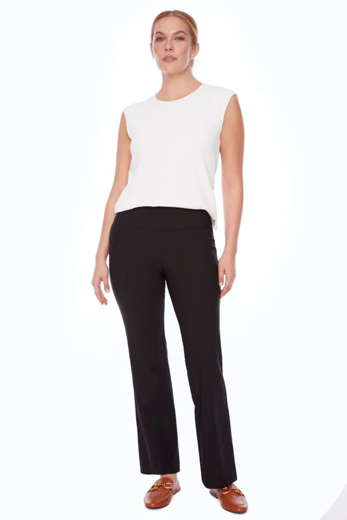 Precision Ponte Full-Length Bootcut Pant Up!