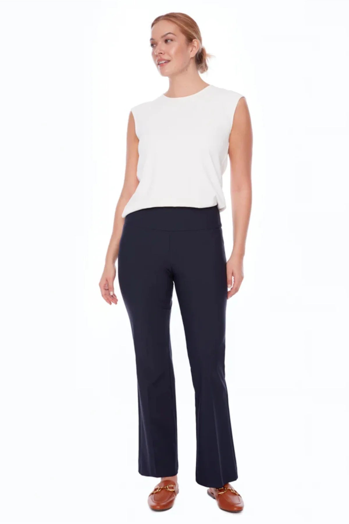 Precision Ponte Full-Length Bootcut Pant Up!
