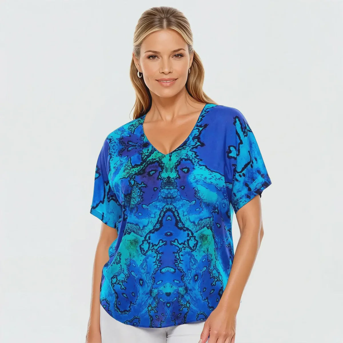 Claire Powell V-Neck T-Shirt - Reef