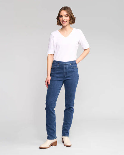 Bay Pull On Brushed Indigo - Vassalli