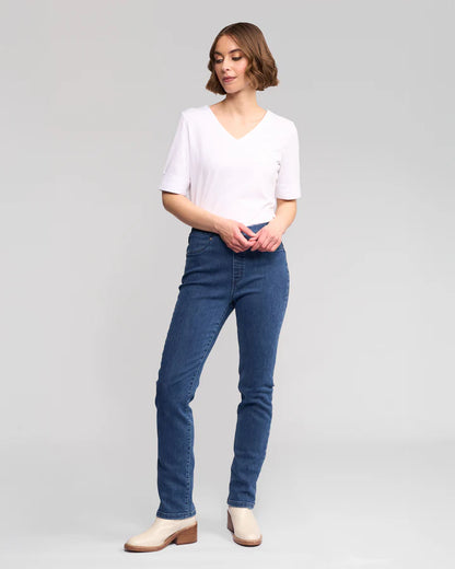 Bay Pull On Brushed Indigo - Vassalli