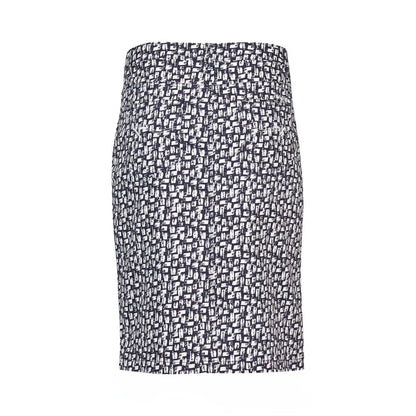 372AV Printed Lightweight Skirt with Centre Back Vent