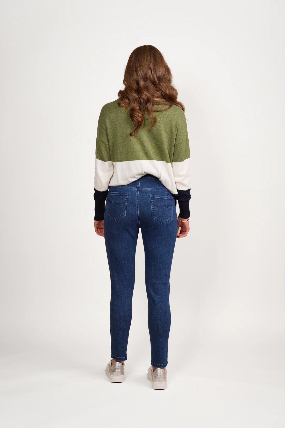 Mode Jean Ankle Grazer Blue Denim Vassalli