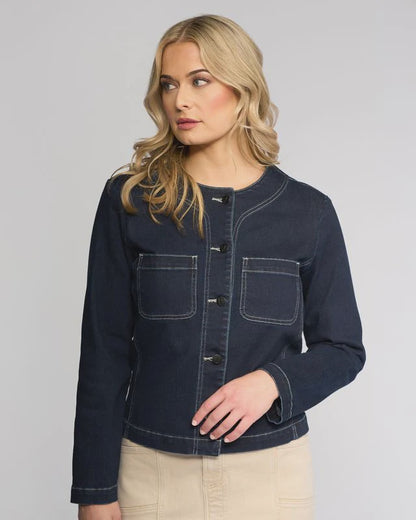 Cable Jacket Ink Denim