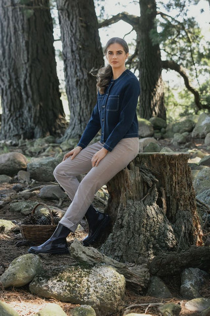 Cable Jacket Ink Denim