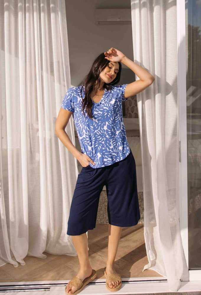 Veronica Bamboo V Neck Tee