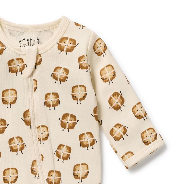 Hot Cross Buns Zipsuit Wilson + Frenchy