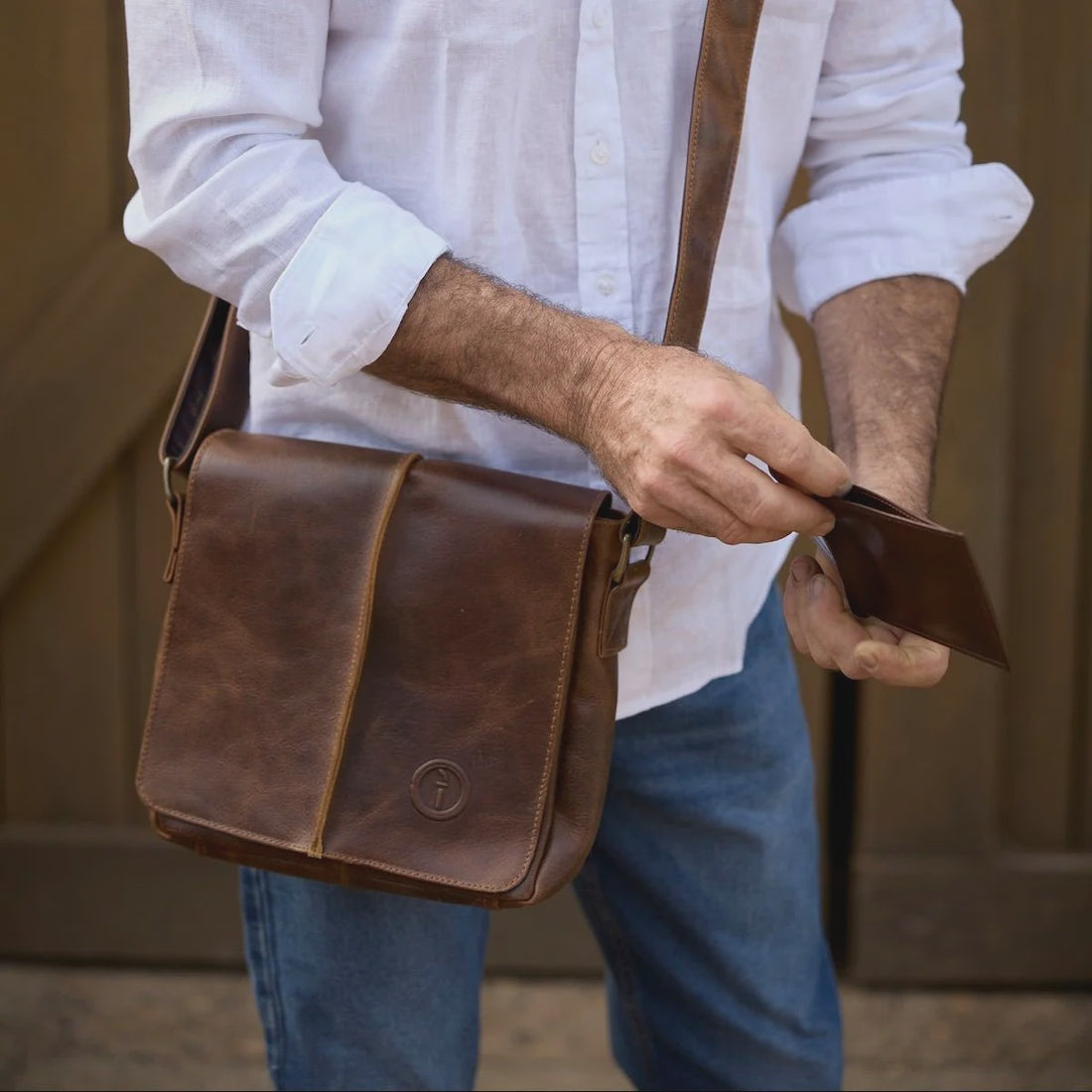 Leather Messenger Bag - Wanderer - Regular