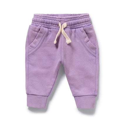 Organic Terry Sweat Pant Berry - Wilson + Frenchy