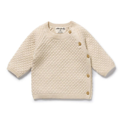 Organic Knitted Bubble Kimono Cardigan - Wilson + Frenchy