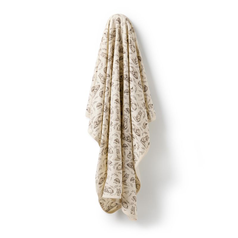 Organic Bunny Rug Foxglove Forest - Wilson + Frenchy