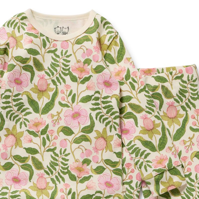 Organic L/S Pyjamas Ma Fleur - Wilson + Frenchy