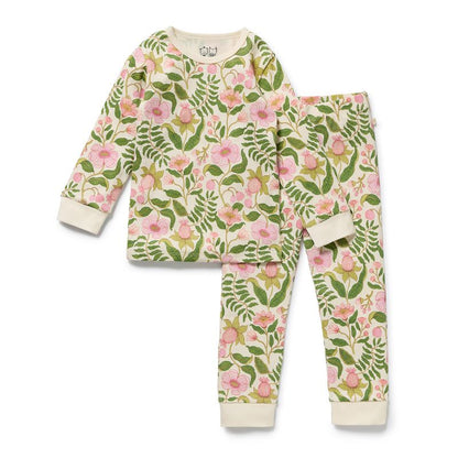 Organic L/S Pyjamas Ma Fleur - Wilson + Frenchy