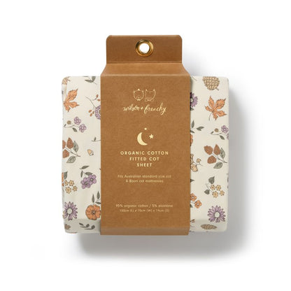 Organic Cot Sheet Maple Glow - Wilson + Frenchy
