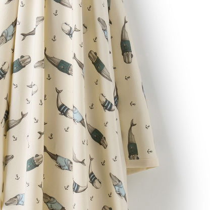 Organic Bunny Rug Woolly Whales - Wilson + Frenchy