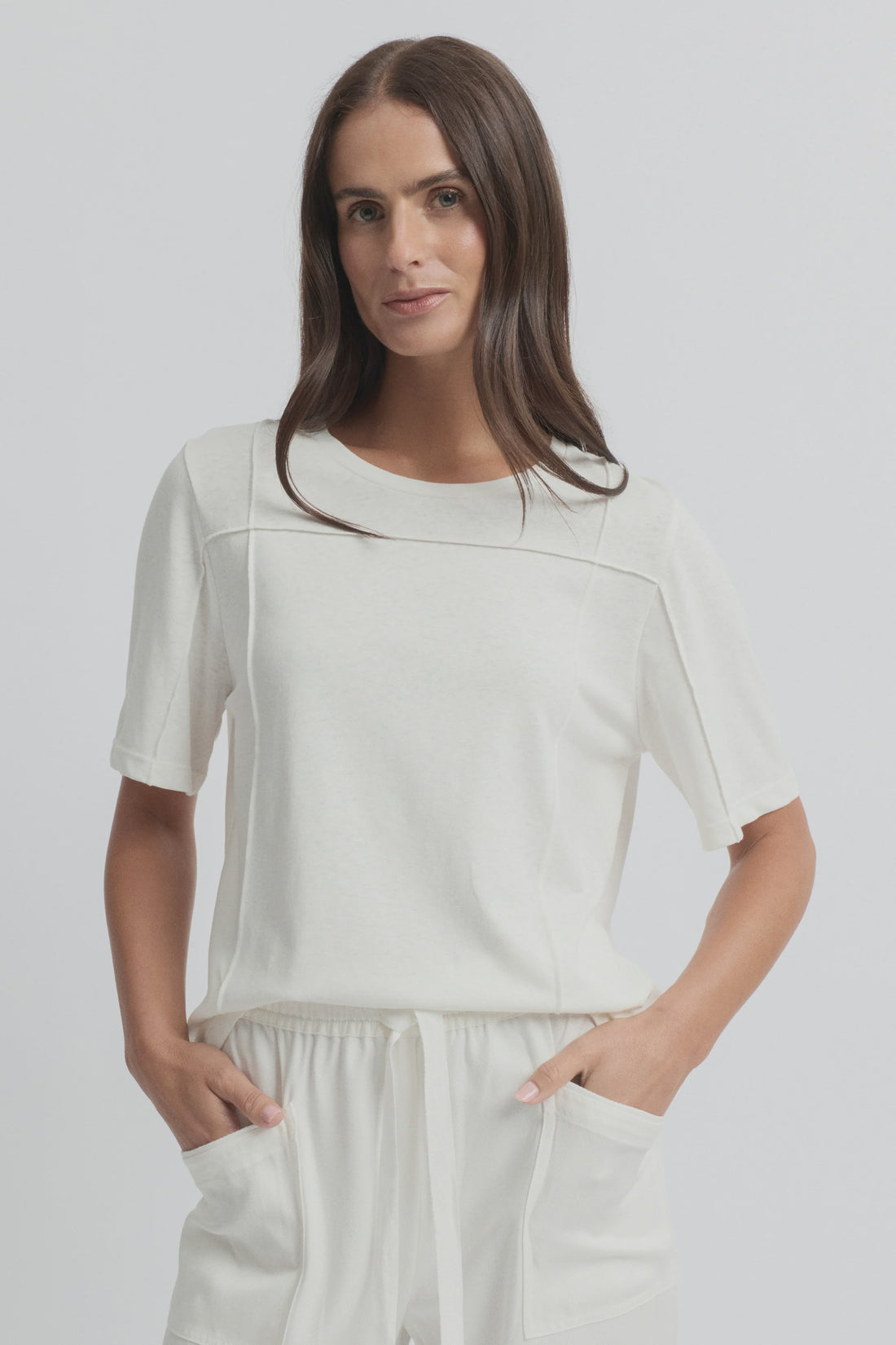 Lily Tee Ecru - Yarra Trail