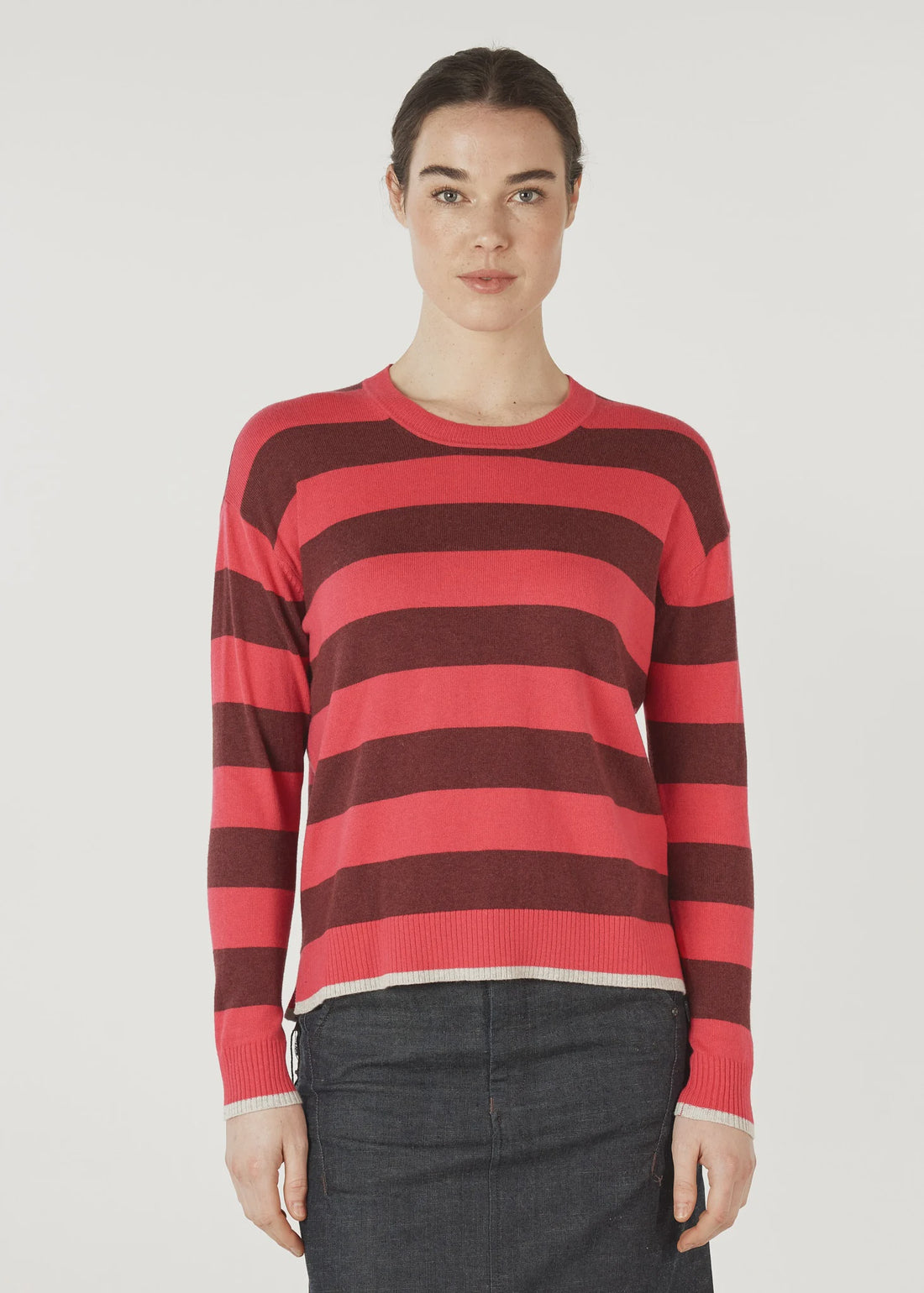 Block Stripe Crew ZP7127