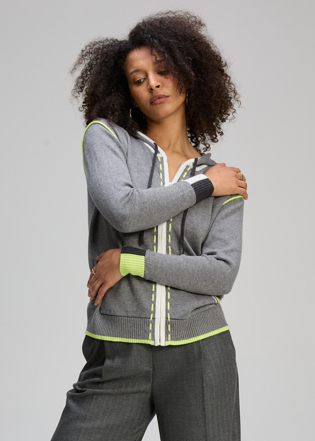 Threaded Hoodie  ZP8128 Zaket &amp; Plover