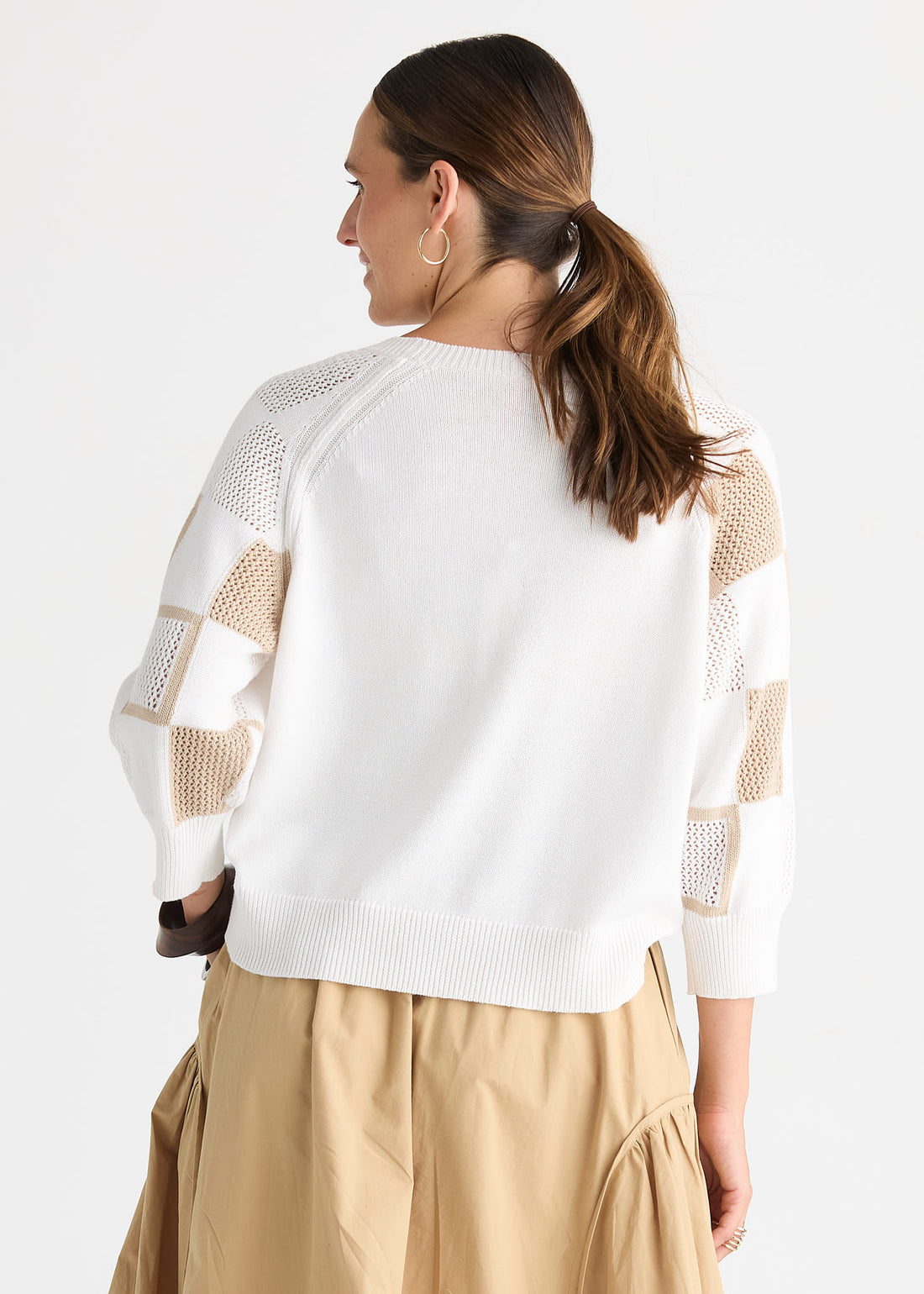 Patch Pointelle Top White - Zaket &amp; Plover