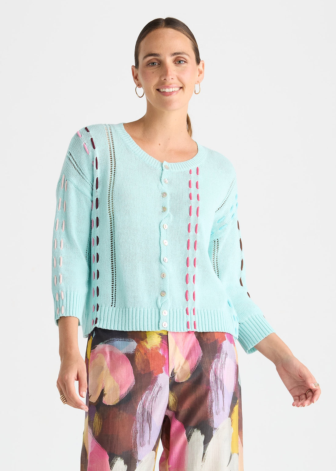 Thread Detail Top Sea Mist - Zaket &amp; Plover