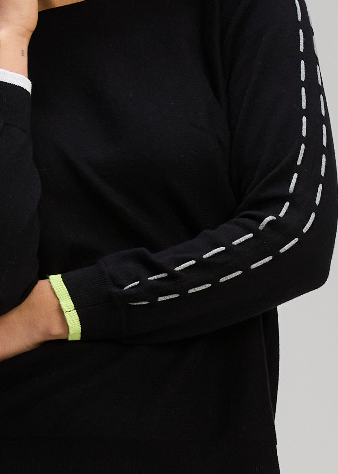 Threaded Sleeve Jumper Zaket &amp; Plover