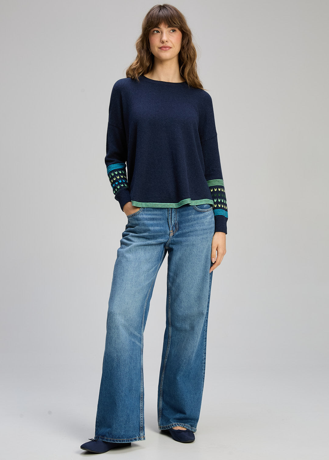 Textured Swing Jumper - Zaket &amp; Plover