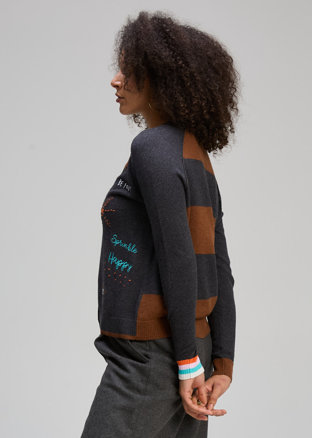 Good Energy Cardi Charcoal Zaket &amp; Plover
