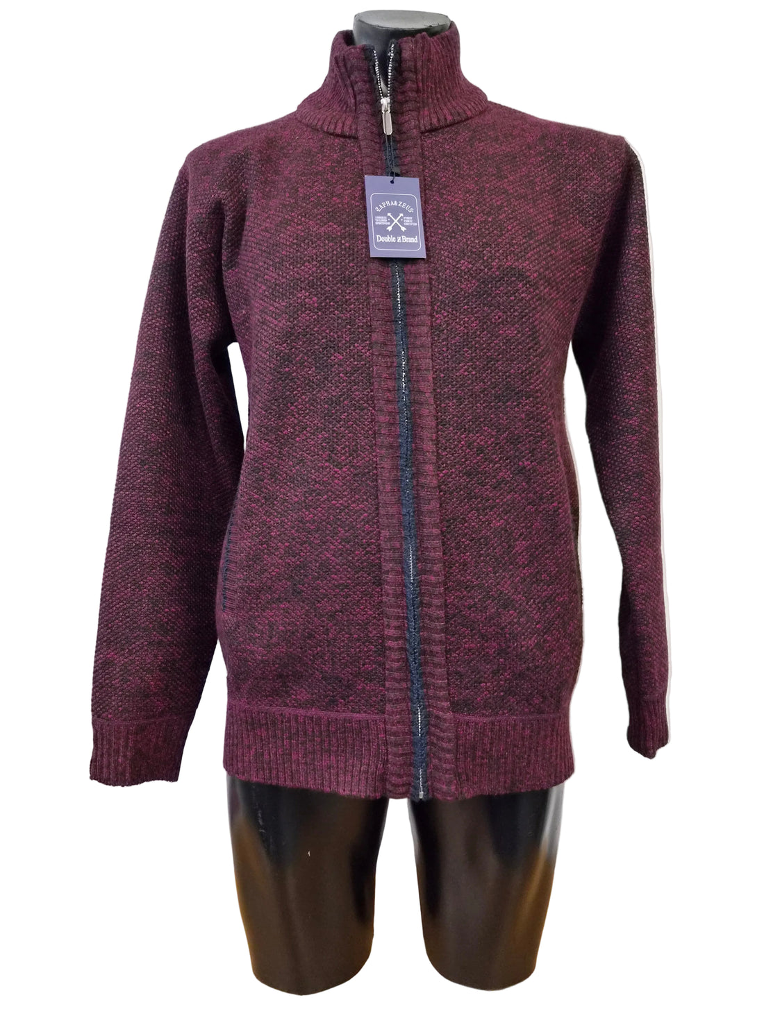Zip Up Knit Jacket - Zapha &amp; Zeus