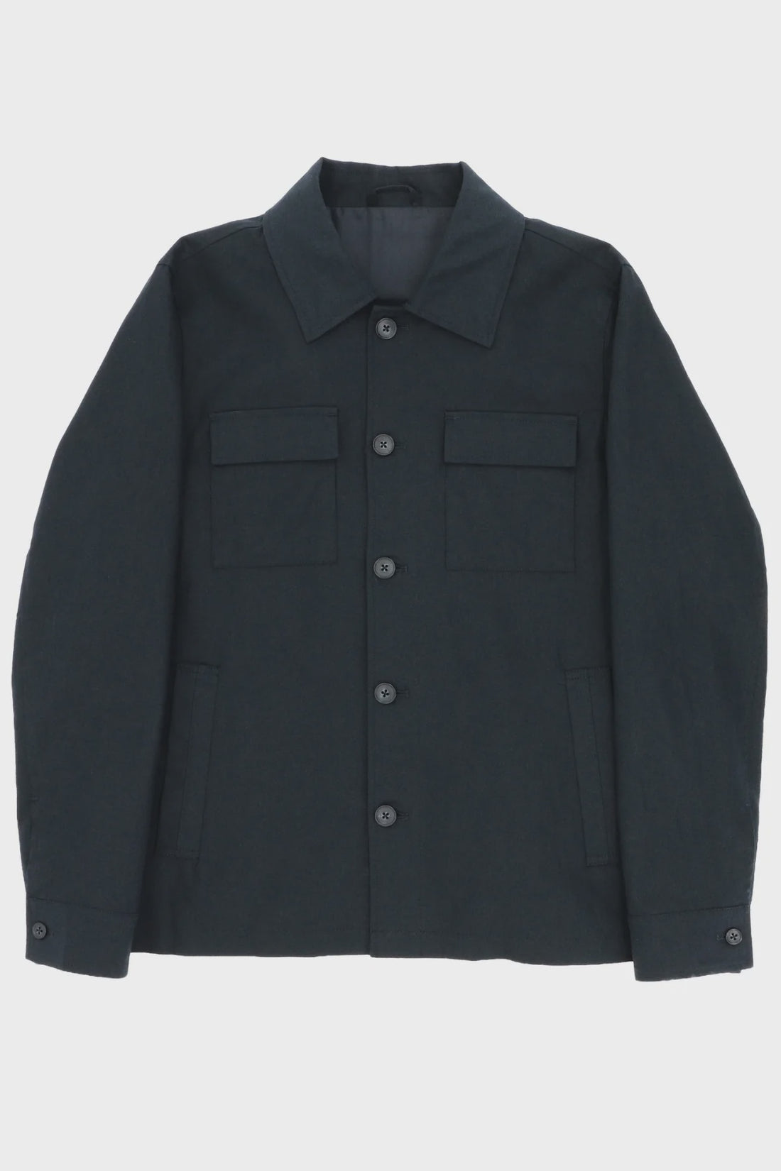 Chase Linen Cotton Jacket Navy - Boston