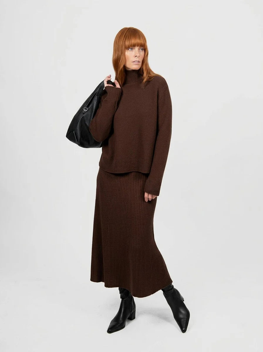 Sophie Panelled Flared Skirt - Bridge &amp; Lord