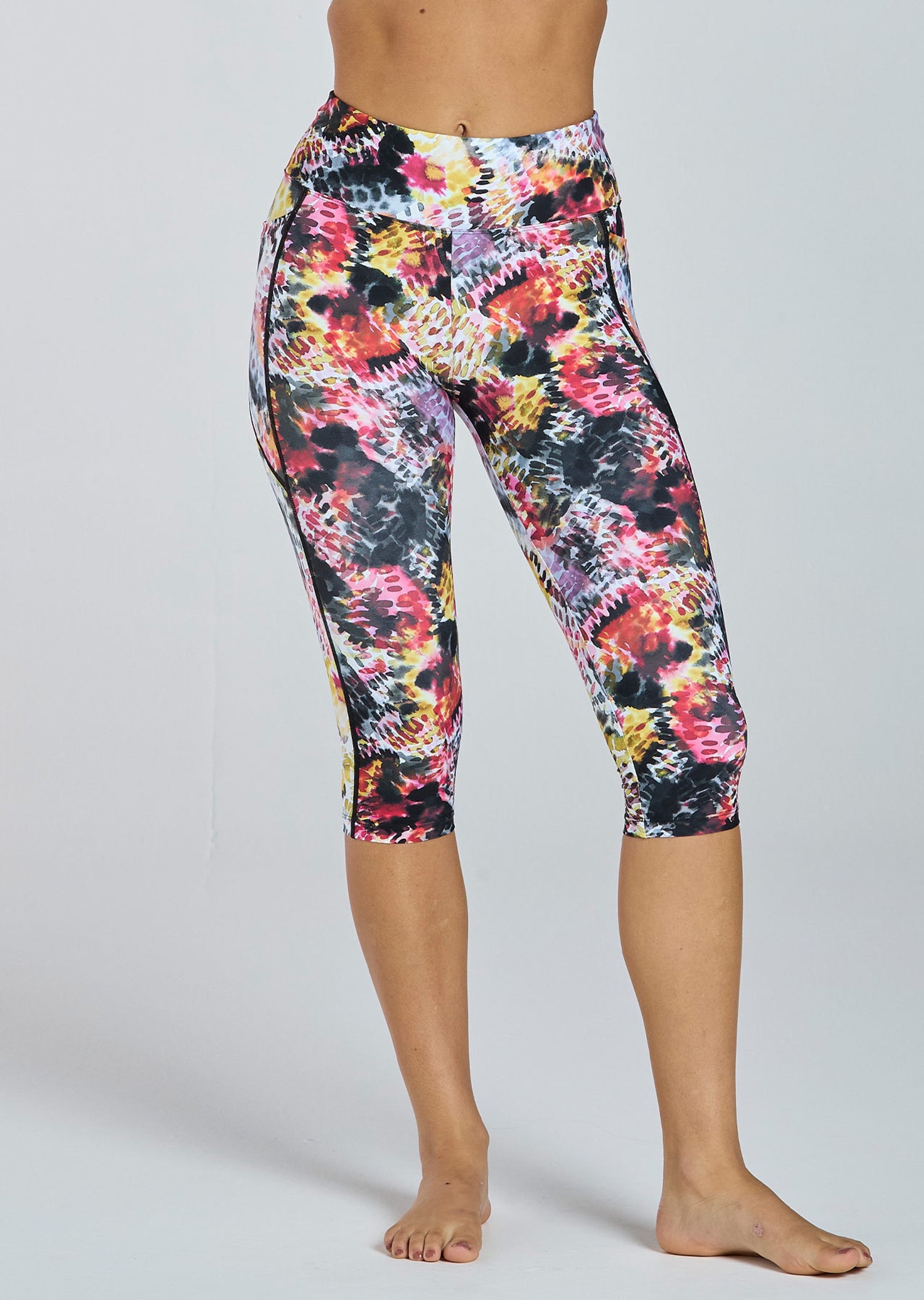 Colourblock Dual Pocket 3/4 Legging