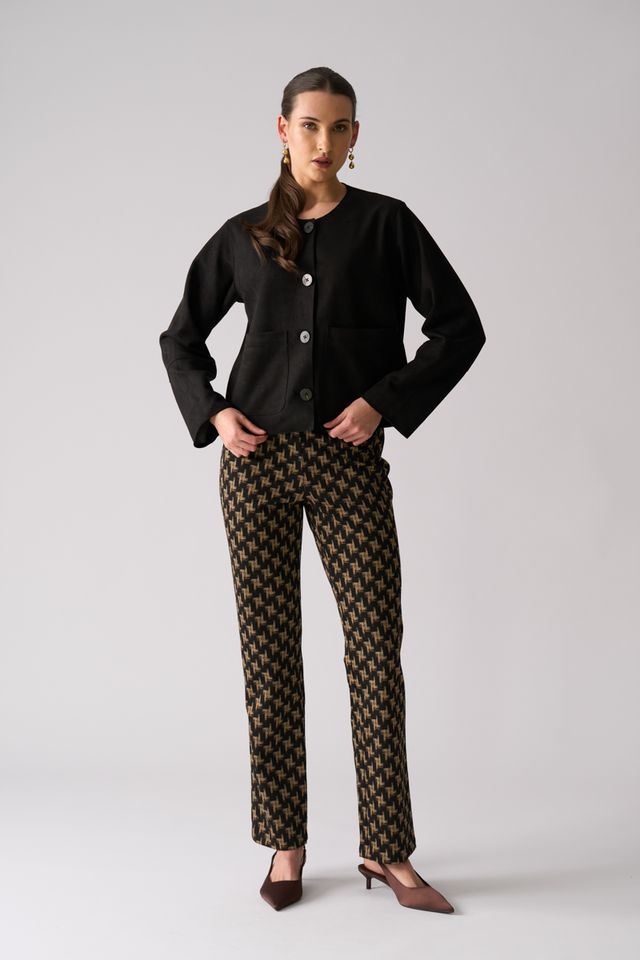 Looking Suede Jacket Foil