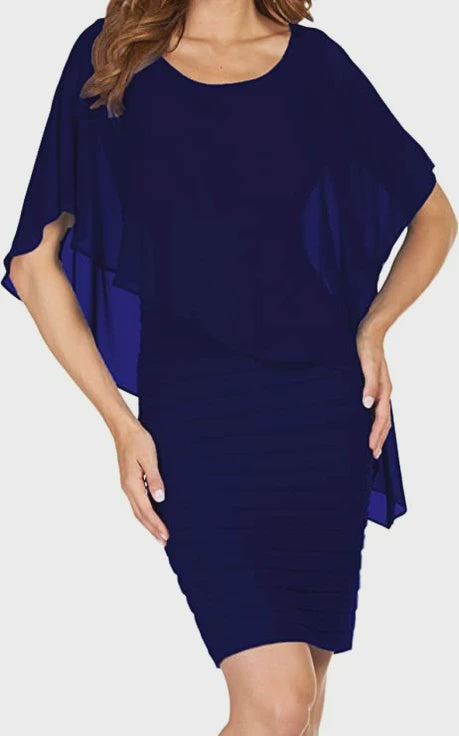 Sleevless Cocktail Sheath Dress Navy - Frank Lyman