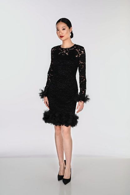 Floral Formal Dress Black - Frank Lyman