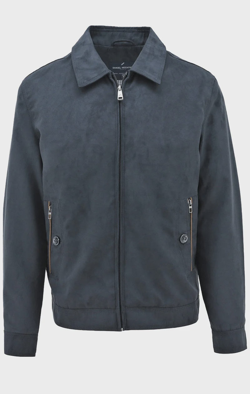 Colin Bomber Style Jacket Navy Hechter
