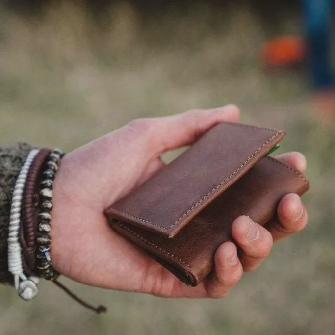 Mens Trifold Leather Wallet