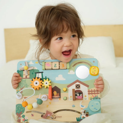 Wooden Farm Busy Board - Johnco