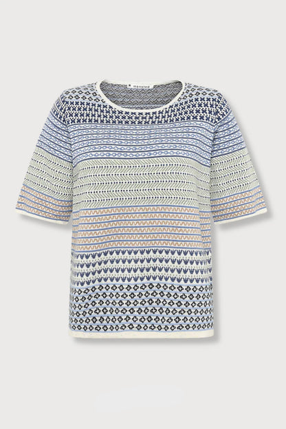 Hilde Eco Jacq Tee Drk Blue - Mansted