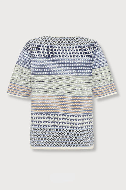 Hilde Eco Jacq Tee Drk Blue - Mansted
