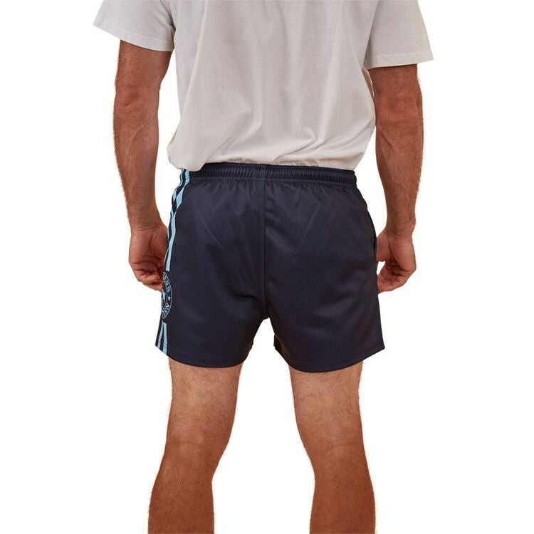 123049RW Mens Footy Shorts - Navy