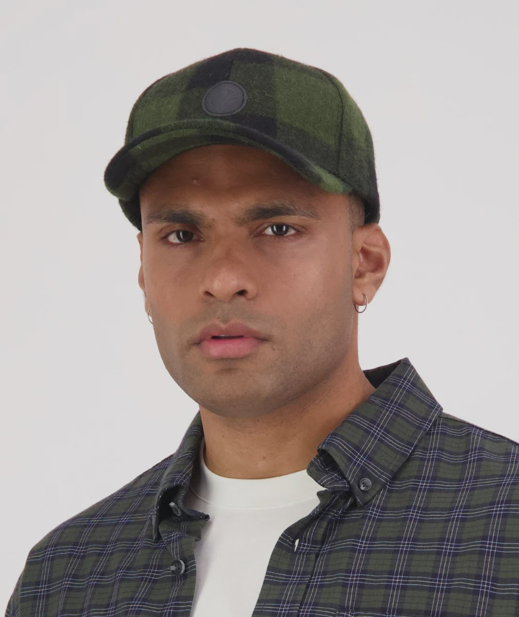 Swanni Wool Check Baseball Cap Swanndri