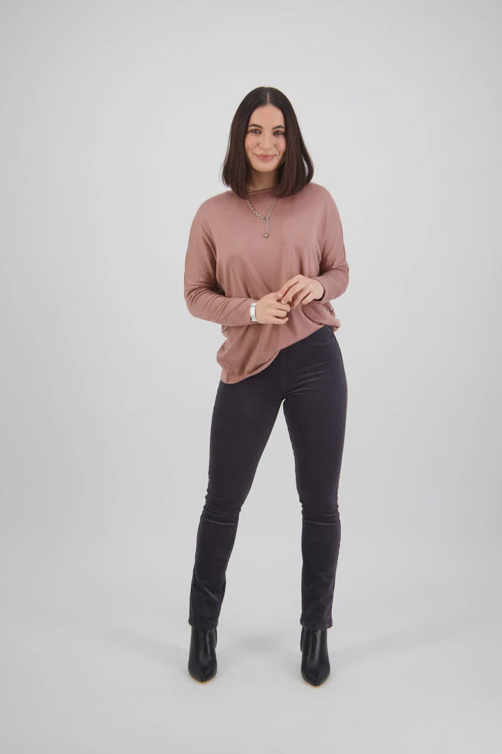 Bay Cord Pull On Charcoal Vassalli