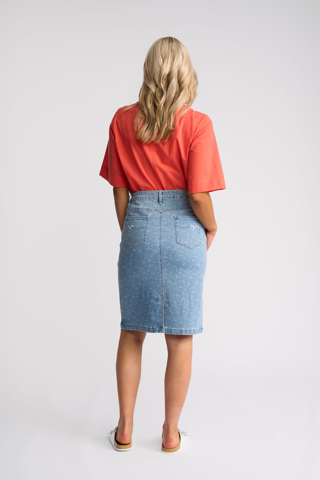 Poppy Skirt Meadow Denim - Vassalli