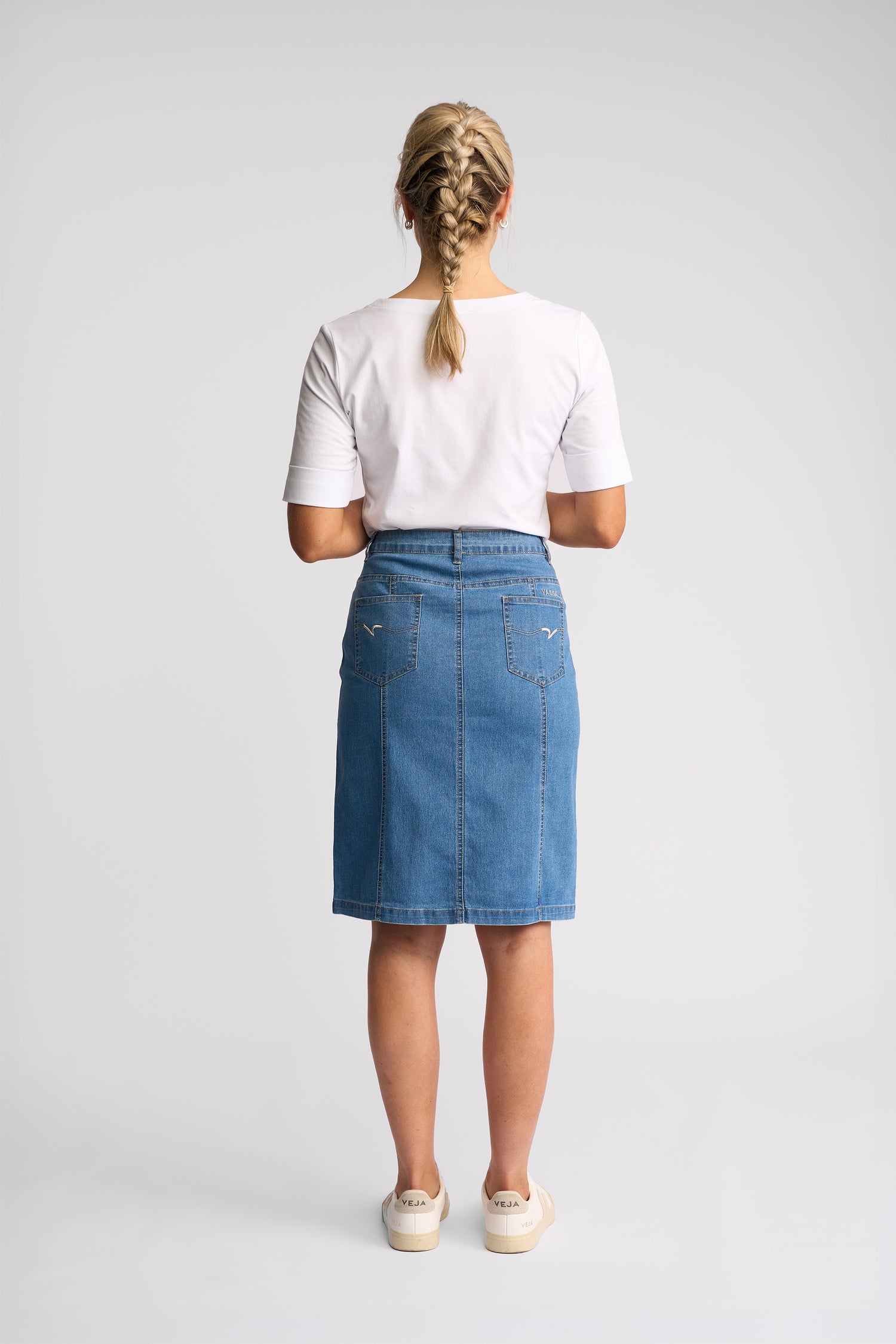 Poppy Skirt Light Denim - Vassalli