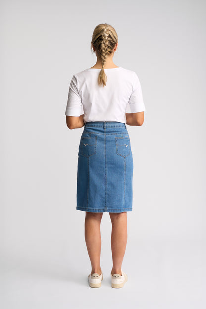 Poppy Skirt Light Denim - Vassalli
