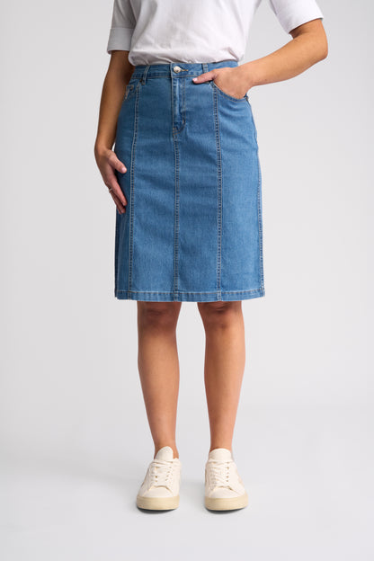 Poppy Skirt Light Denim - Vassalli