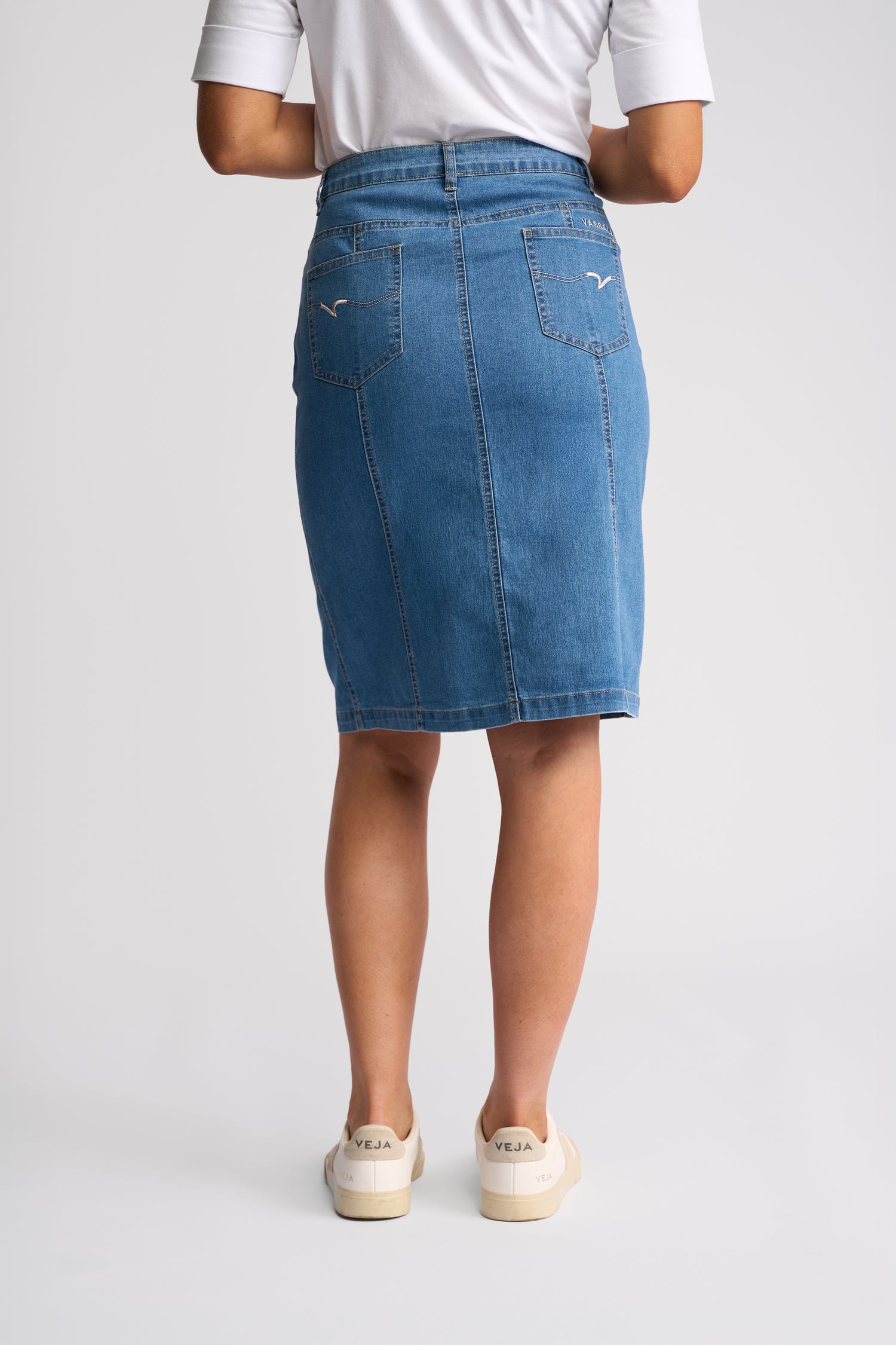 Poppy Skirt Light Denim - Vassalli