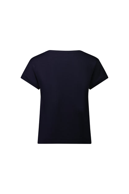 4363 Drop Sleeve Top with Stepped Hem
